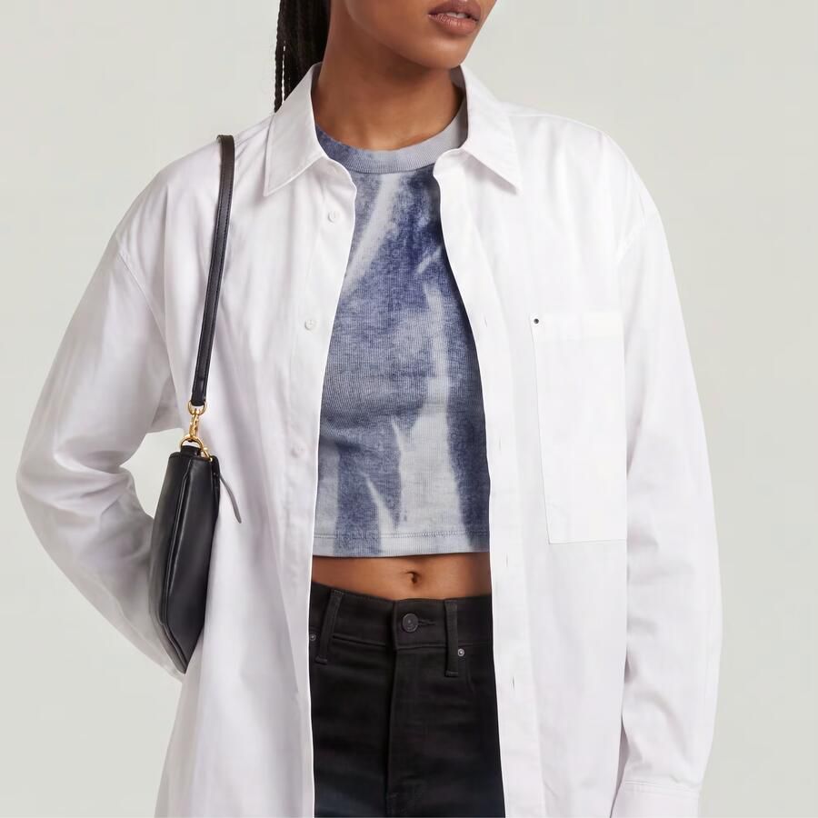 G-Star RAW Oversized Boyfriend Shirt Wit Dames - Foto 2