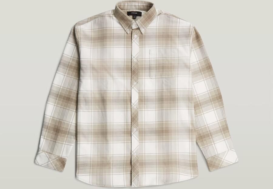 G-Star RAW Oversized Buttondown Overhemd Beige Heren - Foto 5