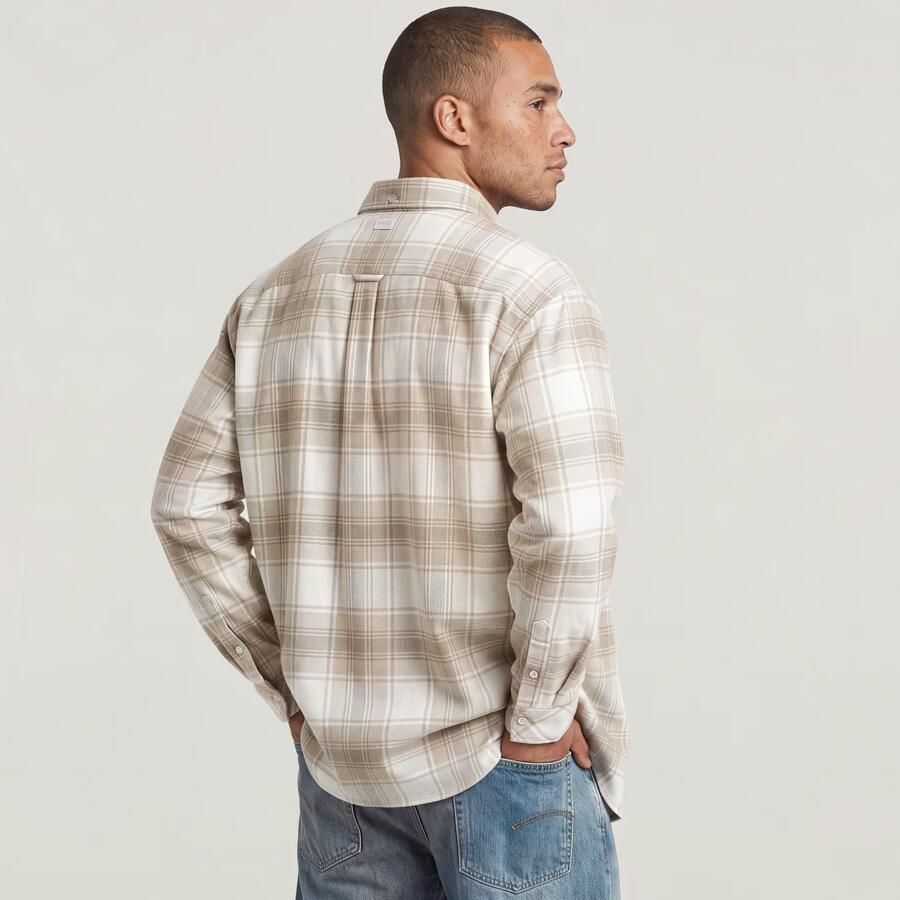 G-Star RAW Oversized Buttondown Overhemd Beige Heren - Foto 3