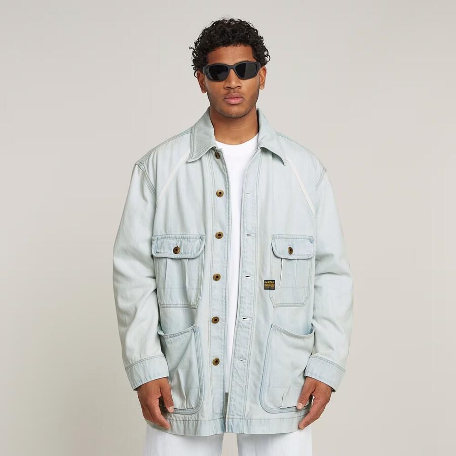 G-Star RAW Oversized Chore Jack Lichtblauw Heren - Foto 7