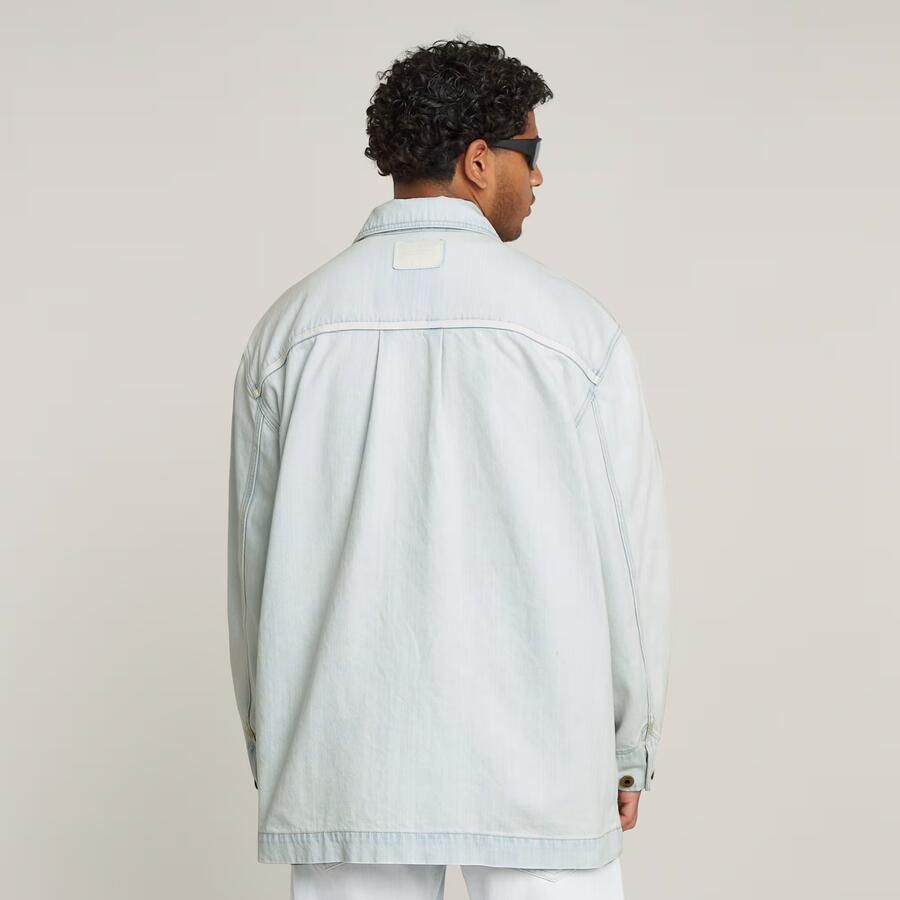 G-Star RAW Oversized Chore Jack Lichtblauw Heren