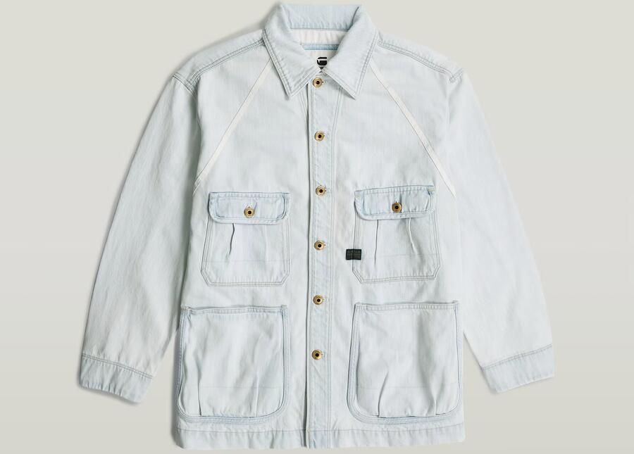 G-Star RAW Oversized Chore Jack Lichtblauw Heren - Foto 6