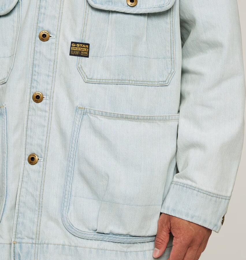 G-Star RAW Oversized Chore Jack Lichtblauw Heren - Foto 5