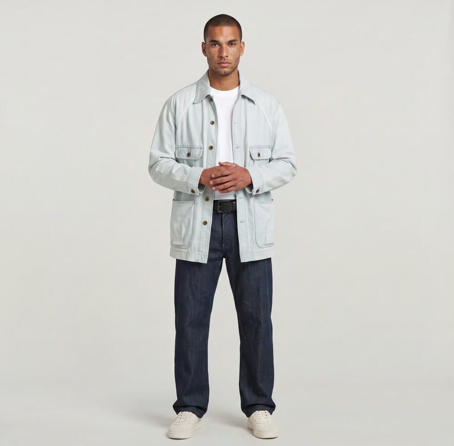 G-Star RAW Oversized Chore Jack Lichtblauw Heren - Foto 4