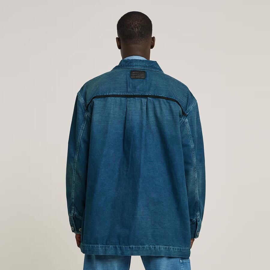 G-Star RAW Oversized Chore Jack Midden blauw Heren