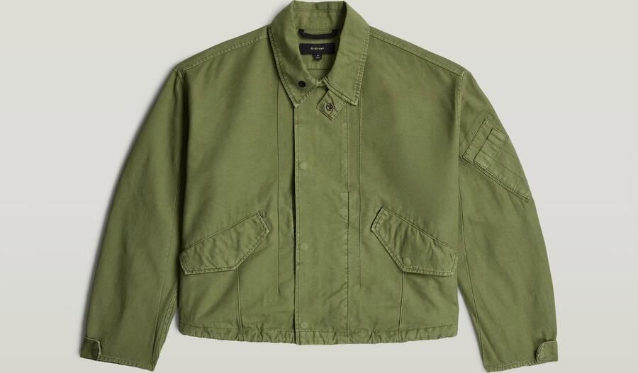 G-Star RAW Oversized Cropped Jack Groen Dames - Foto 4