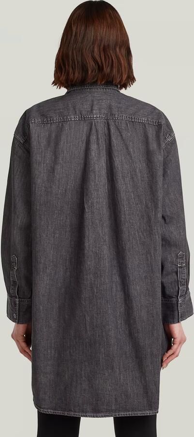 G-Star RAW Oversized Denim Blouse Evergreen Grijs Dames - Foto 5