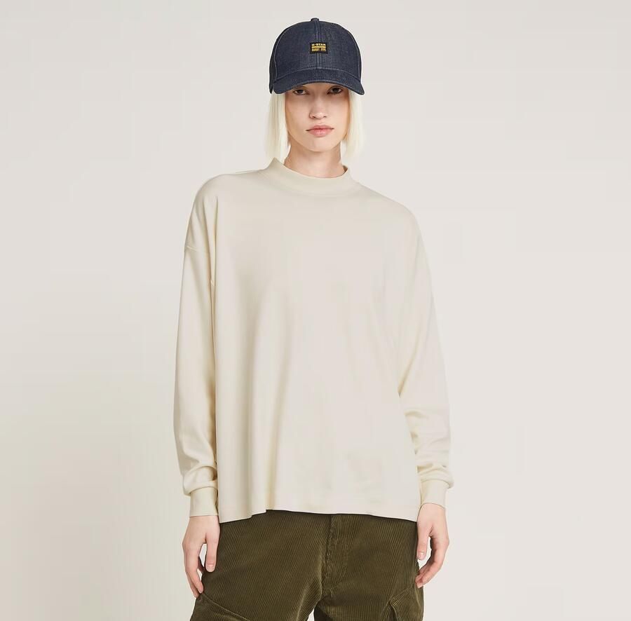 G-Star Raw Oversized shirt met lange mouwen en ronde hals