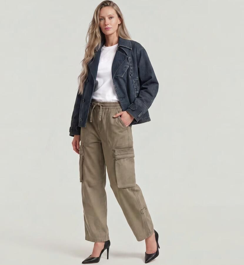 G-Star RAW Oversized Short Trenchcoat Donkerblauw Dames - Foto 2