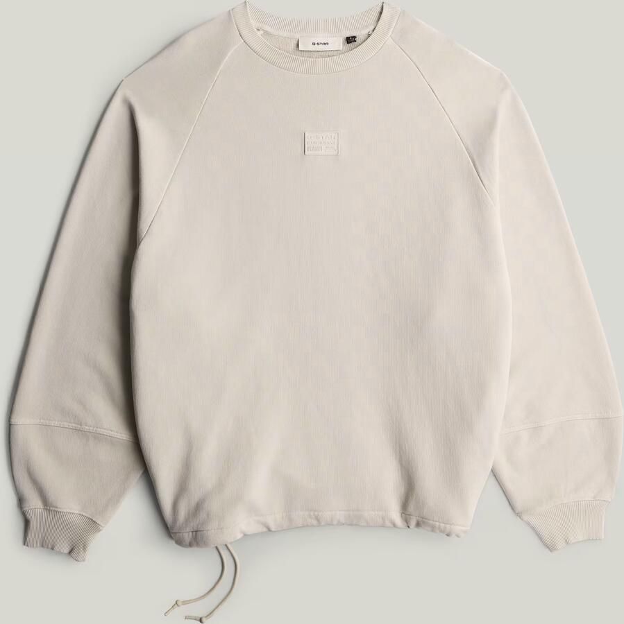 G-Star RAW Oversized Sweat Beige Heren - Foto 2