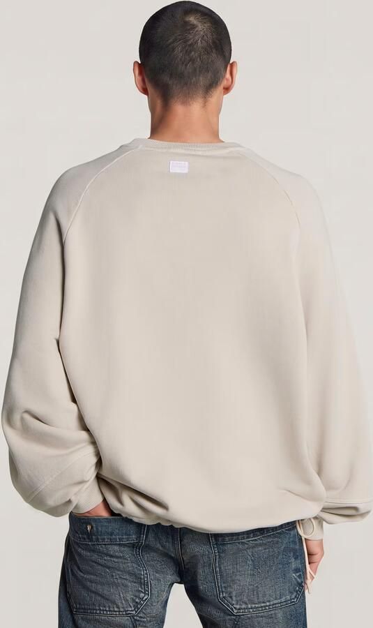 G-Star RAW Oversized Sweat Beige Heren - Foto 6