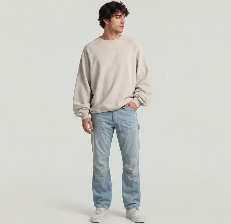 G-Star RAW Oversized Sweat Beige Heren - Foto 3