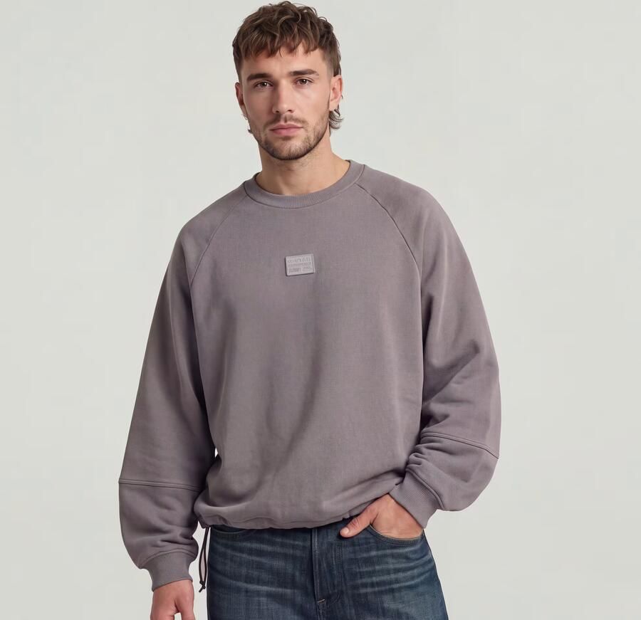 G-Star RAW Oversized Sweat Grijs Heren - Foto 4