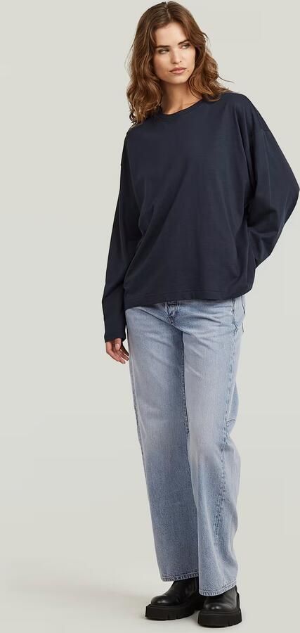 G-Star RAW Oversized T-shirt Donkerblauw Dames - Foto 4