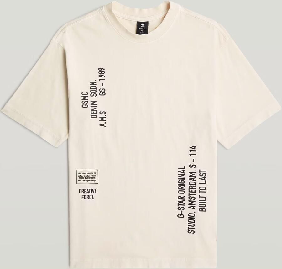G-Star RAW Oversized T-Shirt voor jongens Beige jongens - Foto 3