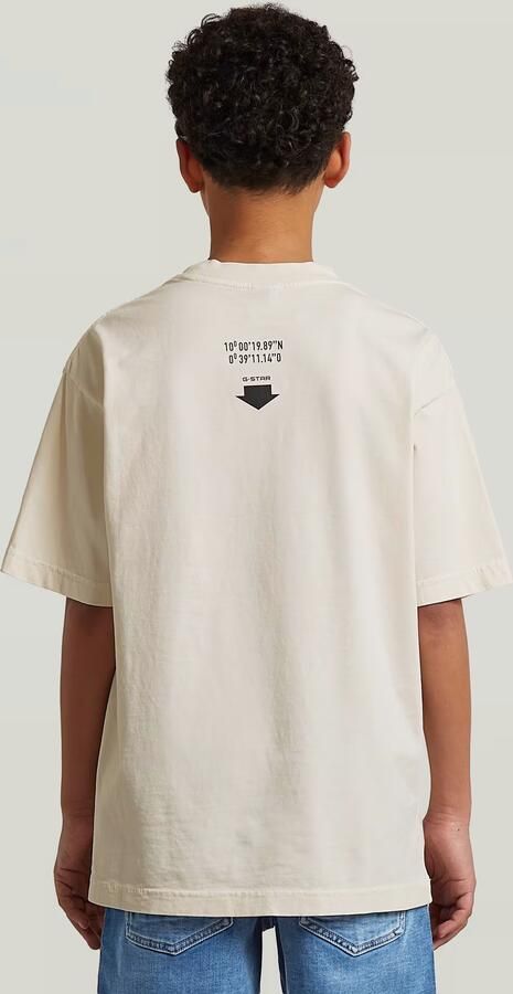 G-Star RAW Oversized T-Shirt voor jongens Beige jongens - Foto 5