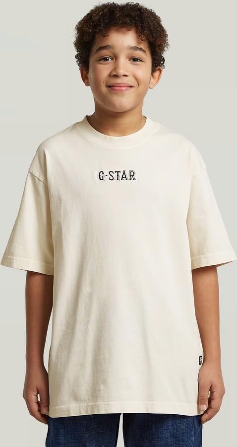 G-Star RAW Oversized T-Shirt voor jongens Beige jongens