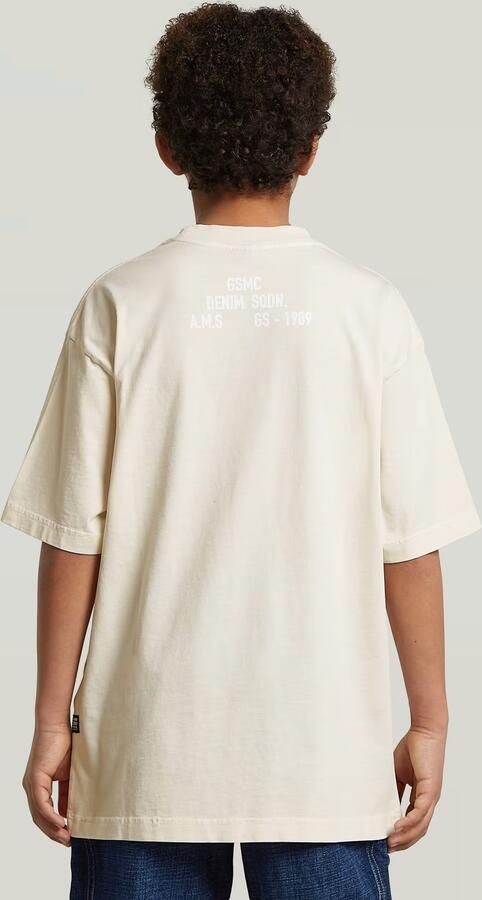 G-Star RAW Oversized T-Shirt voor jongens Beige jongens - Foto 4