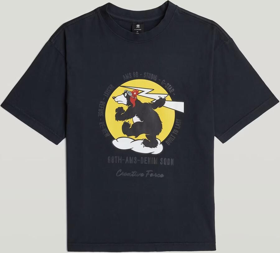 G-Star RAW Oversized T-Shirt voor jongens Donkerblauw jongens - Foto 2