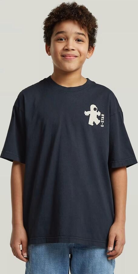 G-Star RAW Oversized T-Shirt voor jongens Donkerblauw jongens - Foto 3