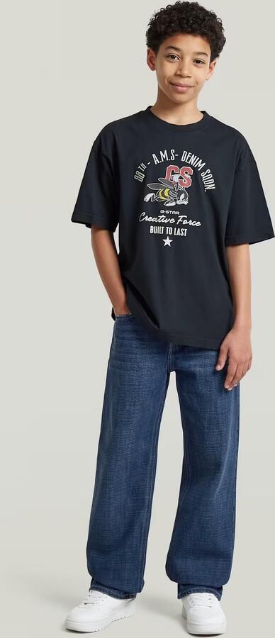 G-Star RAW Oversized T-Shirt voor jongens Donkerblauw jongens - Foto 4