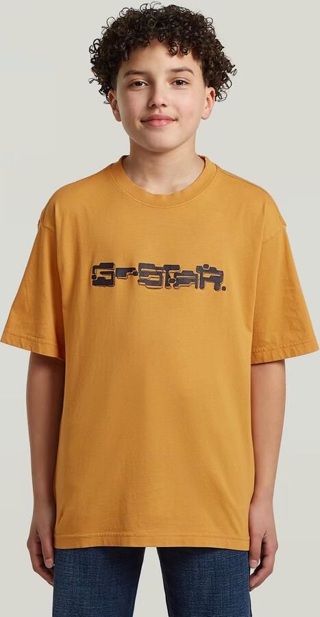G-Star RAW Oversized T-Shirt voor jongens Geel jongens