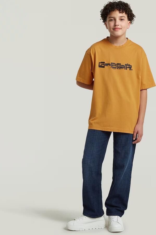 G-Star RAW Oversized T-Shirt voor jongens Geel jongens - Foto 4