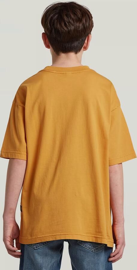 G-Star RAW Oversized T-Shirt voor jongens Geel jongens - Foto 4