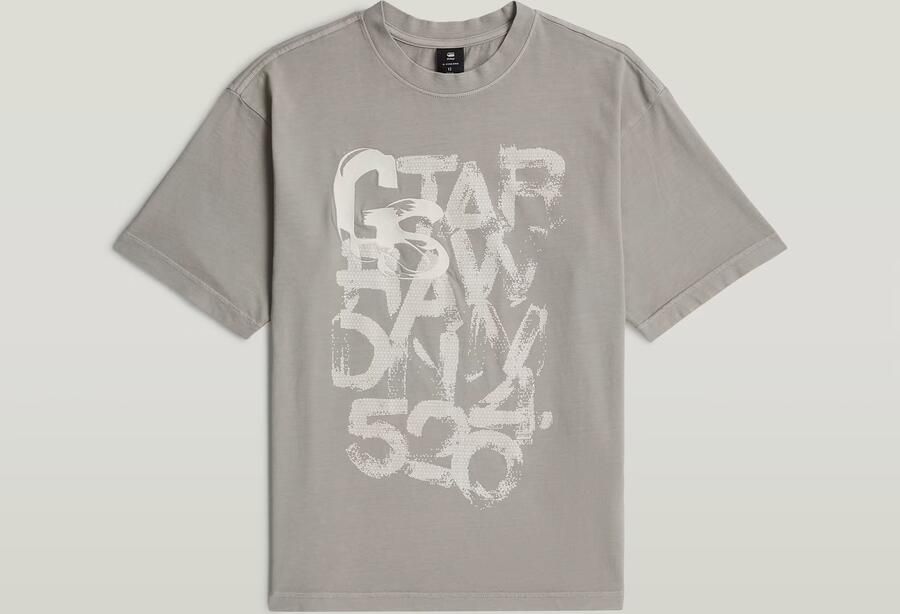 G-Star RAW Oversized T-Shirt voor jongens Grijs jongens - Foto 3