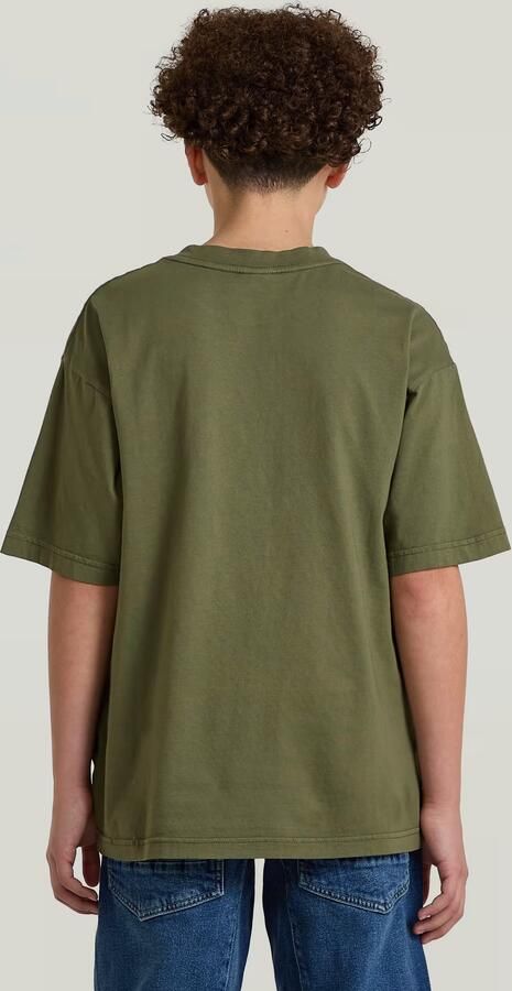 G-Star RAW Oversized T-Shirt voor jongens Groen jongens - Foto 5