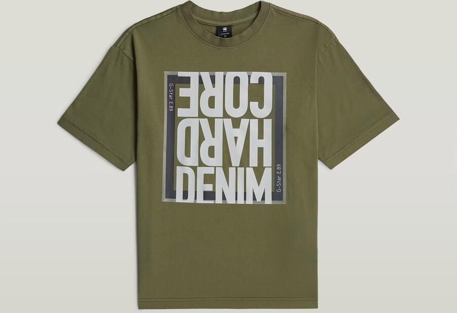 G-Star RAW Oversized T-Shirt voor jongens Groen jongens - Foto 3