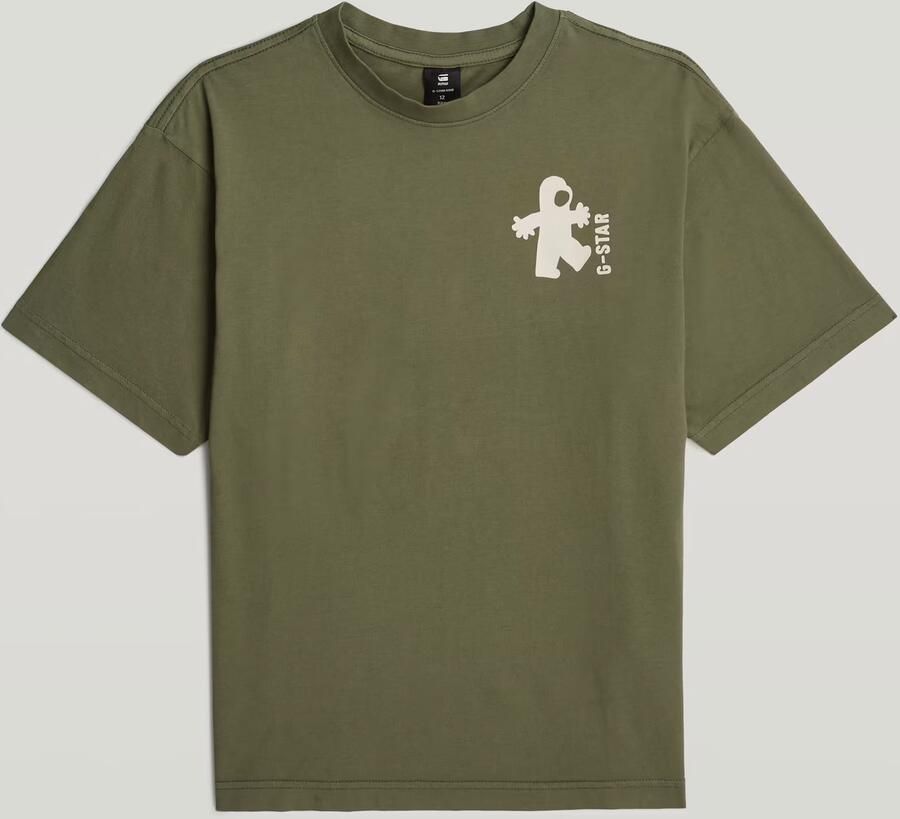 G-Star RAW Oversized T-Shirt voor jongens Groen jongens - Foto 3
