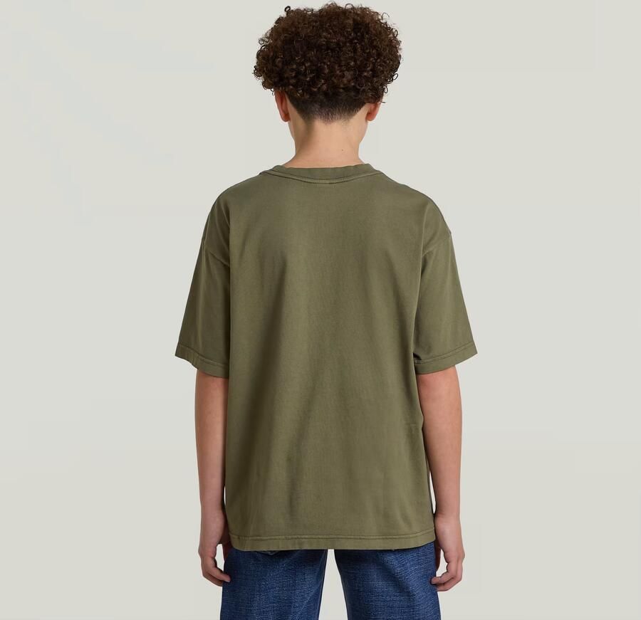 G-Star RAW Oversized T-Shirt voor jongens Groen jongens - Foto 3