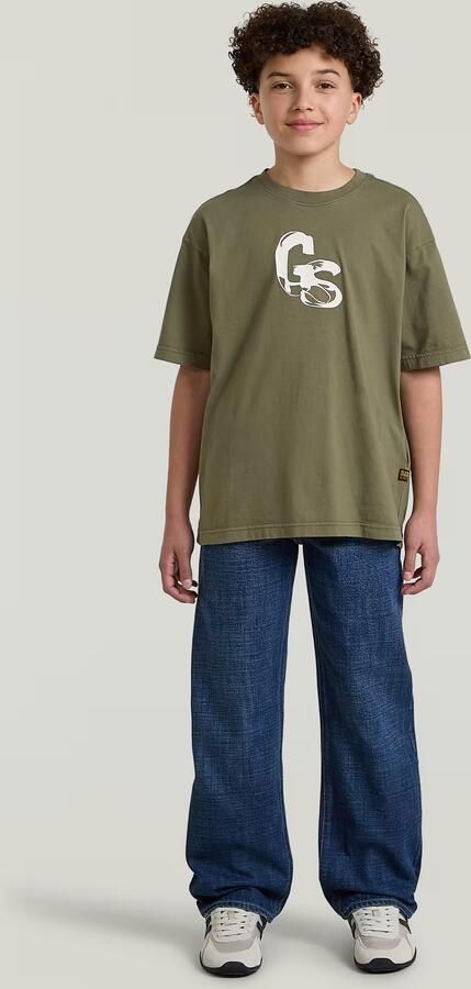 G-Star RAW Oversized T-Shirt voor jongens Groen jongens - Foto 6