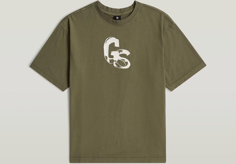 G-Star RAW Oversized T-Shirt voor jongens Groen jongens - Foto 4