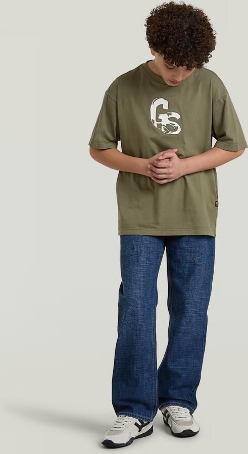 G-Star RAW Oversized T-Shirt voor jongens Groen jongens - Foto 5