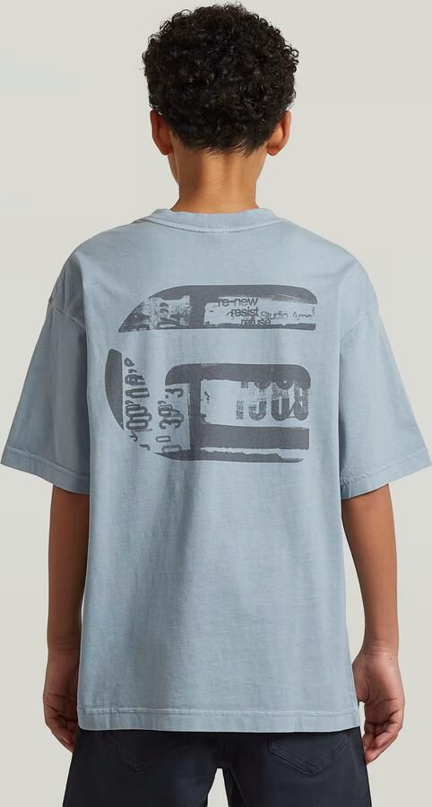 G-Star RAW Oversized T-Shirt voor jongens Lichtblauw jongens - Foto 4