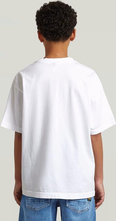 G-Star RAW Oversized T-Shirt voor jongens Wit jongens