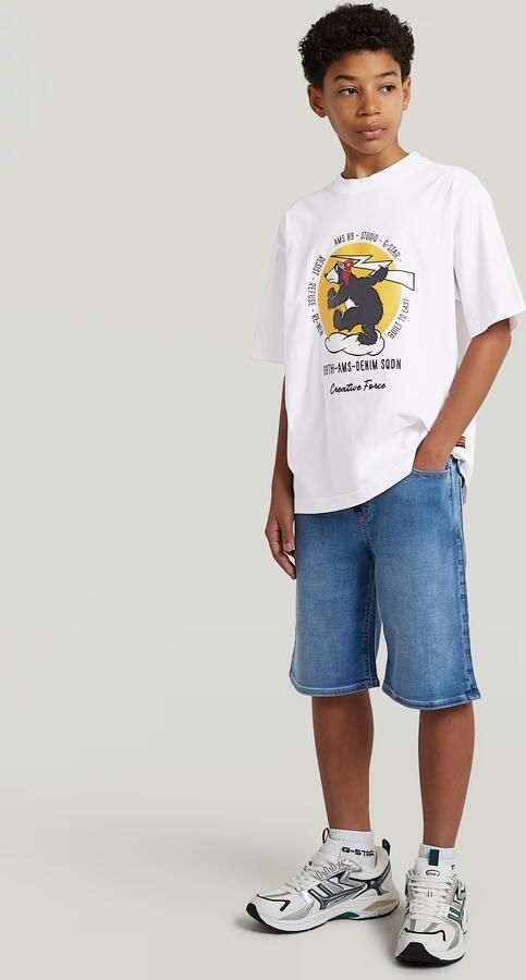 G-Star RAW Oversized T-Shirt voor jongens Wit jongens - Foto 5