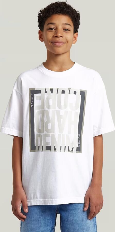 G-Star RAW Oversized T-Shirt voor jongens Wit jongens - Foto 5