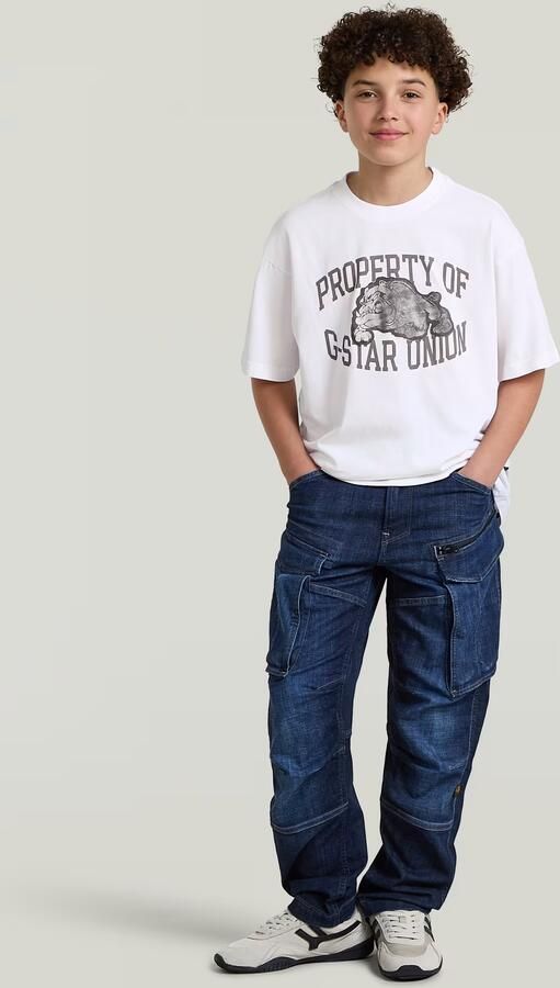 G-Star RAW Oversized T-Shirt voor jongens Wit jongens - Foto 4