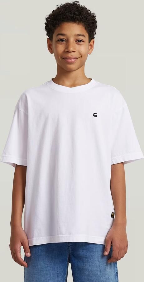 G-Star RAW Oversized T-Shirt voor jongens Wit jongens