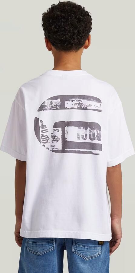 G-Star RAW Oversized T-Shirt voor jongens Wit jongens - Foto 4