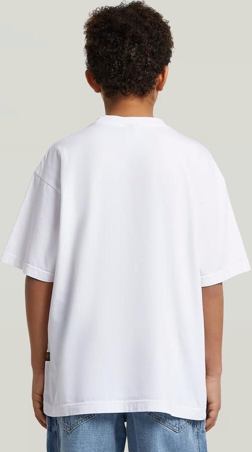 G-Star RAW Oversized T-Shirt voor jongens Wit jongens - Foto 4