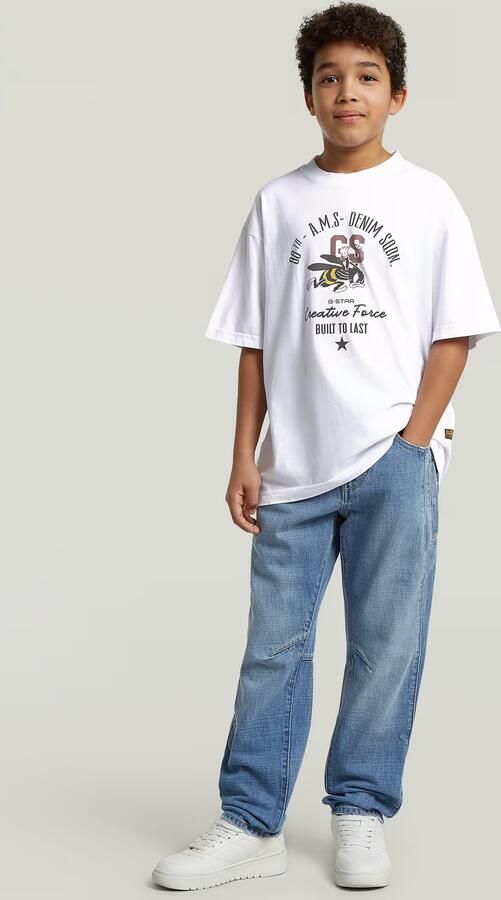 G-Star RAW Oversized T-Shirt voor jongens Wit jongens - Foto 5