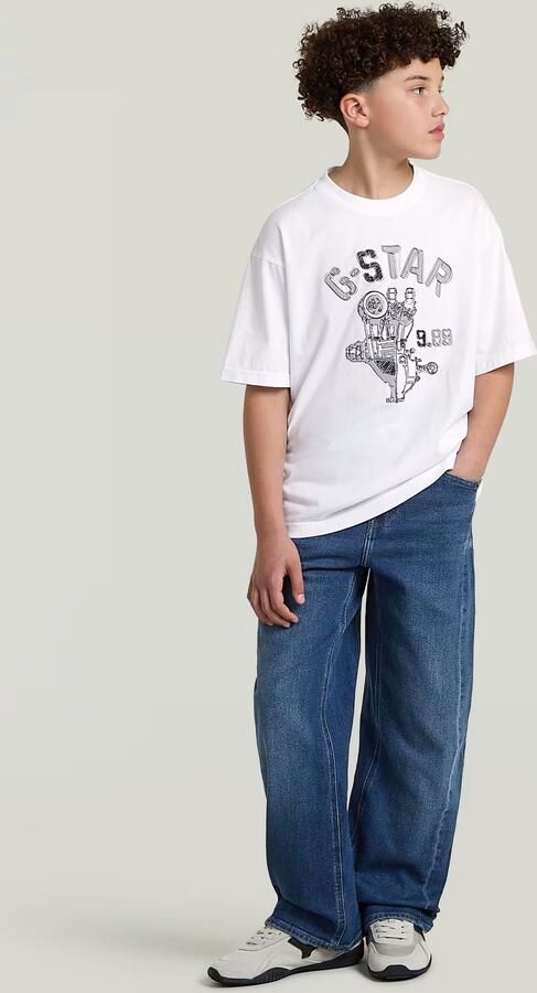 G-Star RAW Oversized T-Shirt voor jongens Wit jongens - Foto 5