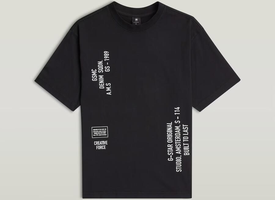 G-Star RAW Oversized T-Shirt voor jongens Zwart jongens - Foto 3