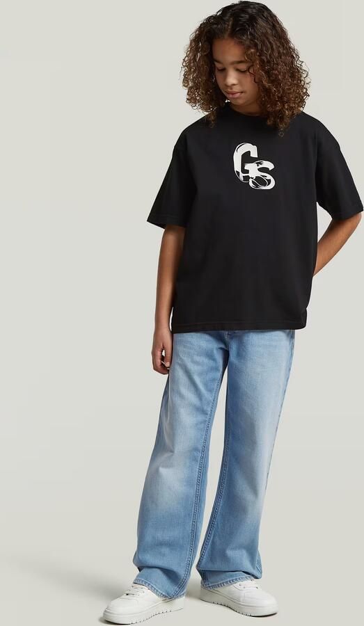 G-Star RAW Oversized T-Shirt voor jongens Zwart jongens - Foto 4