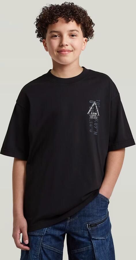 G-Star RAW Oversized T-Shirt voor jongens Zwart jongens