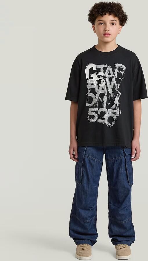 G-Star RAW Oversized T-Shirt voor jongens Zwart jongens - Foto 5
